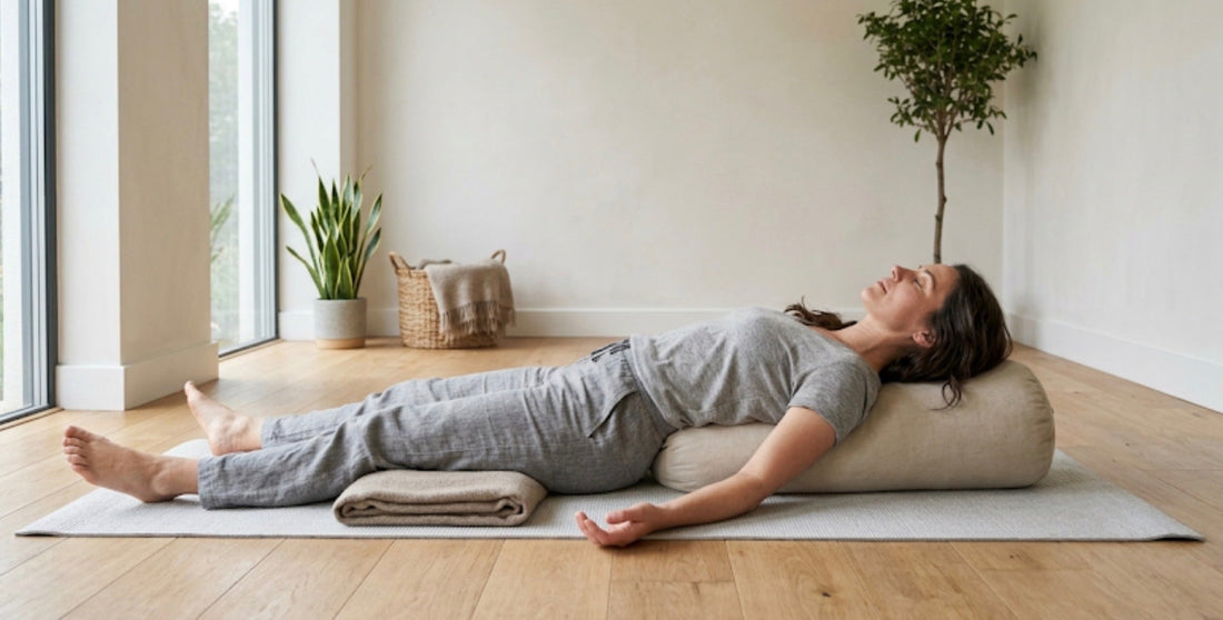 The Yoga Bolster: A Simple Tool That Helps Your Body Relax Naturally