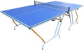 Rakon Table Tennis Table, 9×5 Foldable & Portable Ping Pong Table Set with 2 Table Tennis Paddles, 3 Balls and Net for Indoor Outdoor Game, Blue