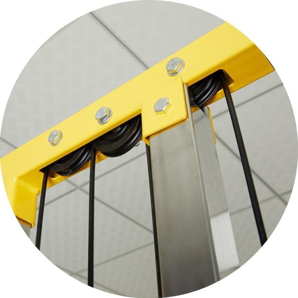 Yellow & Black Cable Crossover Attachments for Home Gym - PEC Fly Machine Arms for Power Rack, LAT Pulldown, Functional Trainer