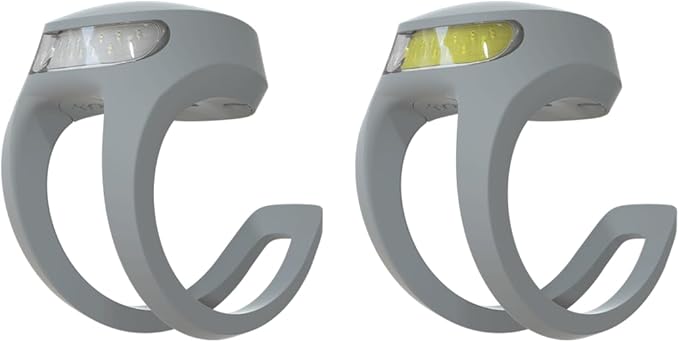 Knog Frog Bike Headlight and Tail Light Set - USB-C Rechargeable Bicycle Light with 40 Lumen Front & 20 Lumen Rear Output, 9 Modes, Flexible Mount, IP65 Water Resistant Bike Light