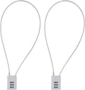 3 Digit Cable Combination Lock 20 inches Cable for School Gym Locker,Filing Cabinets,Helmet,Toolbox,Luggage Suitcase,knapsack,Grey 2Pack