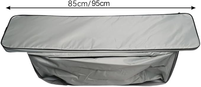 Inflatable Boat Bench Seat Cushion And Detachable Seat Bag, Bench Seat Cover 420D Oxford Seat Storage Bag For Kayak Inflatable Boat(Black 95cm)