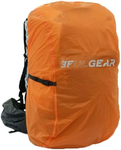 3F 20-85L backpack rain cover, waterproof, dustproof, wear-resistant, tear resistant outdoor hiking backpack cover (orange-M)