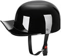 Vintage Open Face Motorcycle Helmet Retro Baseball Cap Half Helmets Women Men for Scooter Moped Cap Street Cruiser Jet - DOT Certified