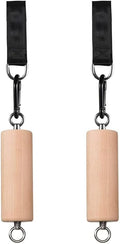 Wooden Pull Up Climbing Hold Grips，Rock Climbing Holds Training Set， Arm Strength Trainer， Pull Up Grip Strength Straps for Home ，Gym， Rock Climbing， Fitness， Rehabilitation