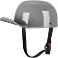 Vintage Open Face Motorcycle Helmet Retro Baseball Cap Half Helmets Women Men for Scooter Moped Cap Street Cruiser Jet - DOT Certified