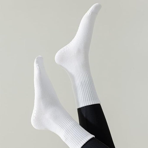 3 Pairs Pilates Socks with Grips for Women Non Slip Grip Socks for Yoga Barre Hospital Workout