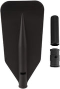 Kayak Paddle Blade, Kayaking Canoe Floating Paddles Oar Small Boat Leaf Replacement Part Kit Inflatable Kayaks Paddle Handle Adjustable Lightweight Accessories Portable Dinghy Fishing with Screw Black