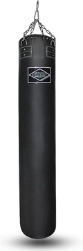 100 lbs 6 Feet Punching Bag Filled Boxing Heavy Bag Hanging Professional Workout Muay Thai Bag Filled Banana Punching Bag Martial Arts Training Equipment MMA