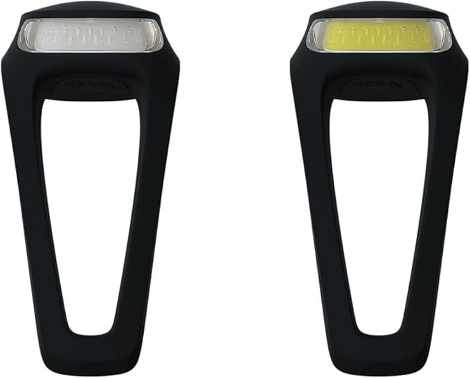 Knog Frog Bike Headlight and Tail Light Set - USB-C Rechargeable Bicycle Light with 40 Lumen Front & 20 Lumen Rear Output, 9 Modes, Flexible Mount, IP65 Water Resistant Bike Light
