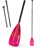 Abahub SUP Paddle - 3 Piece Adjustable Paddles - Lightweight Stand-up Paddle Oars for Paddleboard, Adjustable Aluminum Alloy Shaft 68" - 84", Black/Blue/Green/Orange/Red/Yellow Plastic Nylon Blade