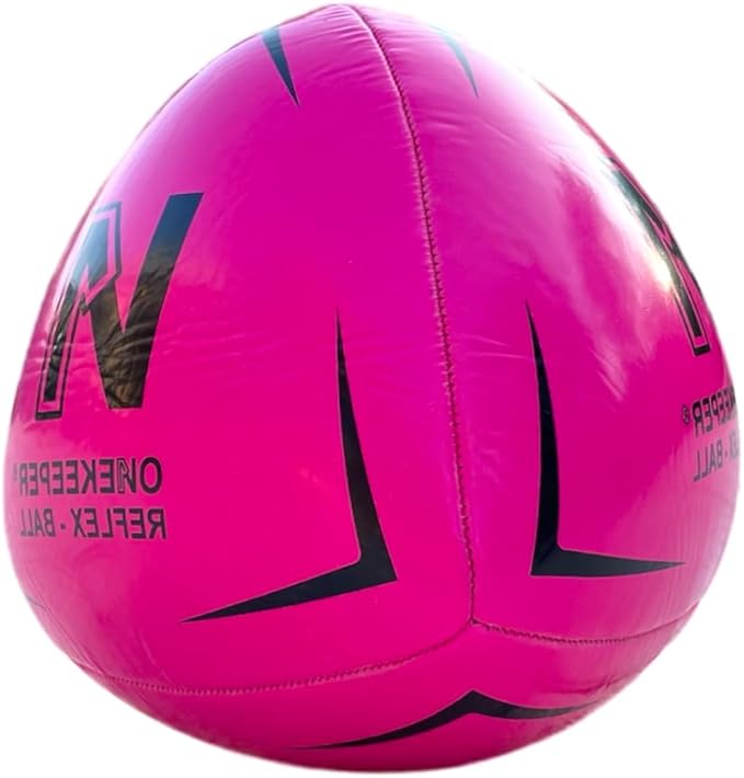 Soccer Reflex & Reaction Ball - White, Orange, Blue, Pink, and Fluo Yellow, Agility and Coordination Training for Kids and Juniors