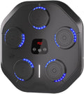 Music Boxing Machine with Boxing Gloves Bluetooth Wall Mounted Boxing Machine Training Punching Exercise Suitable for Adults Kids Home, Office and Indoor Use - Black