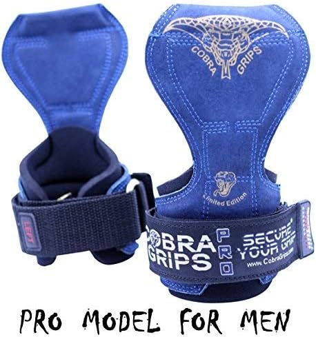 Cobra Grips PRO Weight Lifting Gloves Heavy Duty Straps Alternative Power Lifting Hooks for Deadlifts Adjustable Neoprene Padded Wrist Support Bodybuilding