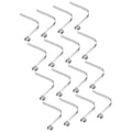 PATIKIL 8x8mm Kayak Paddle Snaps, 16 Pack Tent Pole Clips Steel V Shaped Single Pin Push Button Spring Clips Lock Tube Pole Clips for Camping Awning