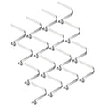PATIKIL 10x8mm Kayak Paddle Snaps, 16 Pack Tent Pole Clips Steel V Shaped Single Pin Push Button Spring Clips Lock Tube Pole Clips for Camping Awning