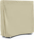 Covermates Upright Ping Pong Table Cover - Indoor/Outdoor Tennis Covers, Heavy Duty Water-Resistant for Foldable Kettler Table, Elite 300D Polyester, 60W x 28D x 60H, Khaki