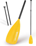 Abahub SUP Paddle - 3 Piece Adjustable Paddles - Lightweight Stand-up Paddle Oars for Paddleboard, Adjustable Aluminum Alloy Shaft 68" - 84", Black/Blue/Green/Orange/Red/Yellow Plastic Nylon Blade