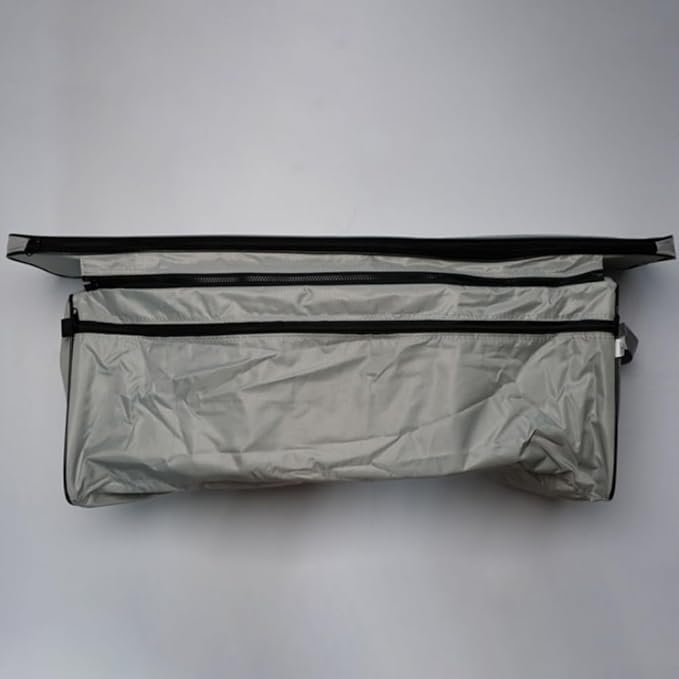 Inflatable Boat Bench Seat Cushion and Detachable Seat Bag, Bench Seat Cover 420D Oxford Seat Storage Bag for Kayak Inflatable Boat(Black 85cm)