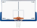 Porter Athletics Tempered Glass Basketball Backboard – Pro-Strut 72" x 42" Indoor Basketball Hoop Backboard - Heavy-Duty Steel Frame (Rim & Padding Not Included)