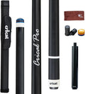 CRICAL Carbon Fiber Pool Cue Stick 58" Billiard Cue Sticks Professional Low Deflection Pool Sticks with 3/8 * 8 Pin Joint and 12.5mm Tip