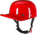 Vintage Retro Open Face Motorcycle Helmet Baseball Cap Half Helmets Men Women for Moped Cap Jet Scooter Street Cruiser - DOT Certified