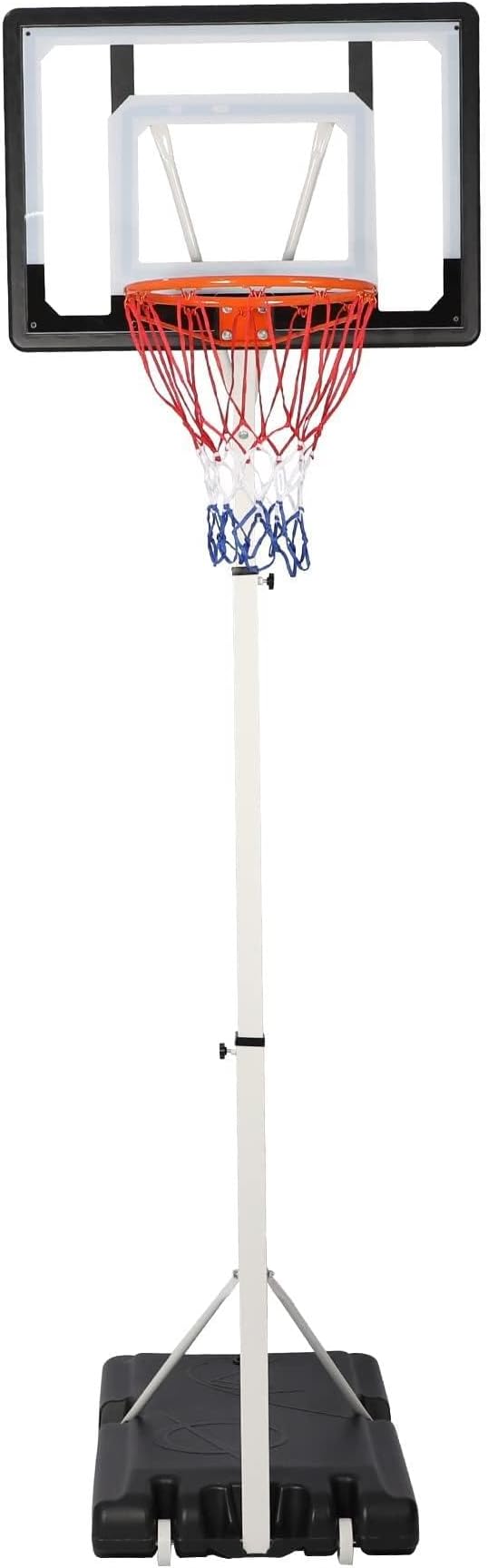 Basketball Hoop for Kids, Grow with Kids, Adjustable Height 5Ft – 6.8Ft/6.9Ft -8.5Ft, Basketball Portable Hoops & Goals, w/Wheels Indoor Outdoor Basketball Goal, Stable Construction