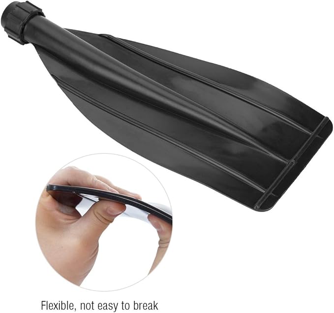 VBESTLIFE Paddle Blade, 1 Pair Kayak Canoe Paddle Blade Leaf Oar Replacement Part Kayak Accessories Black Kayak Paddle Replacement Blade