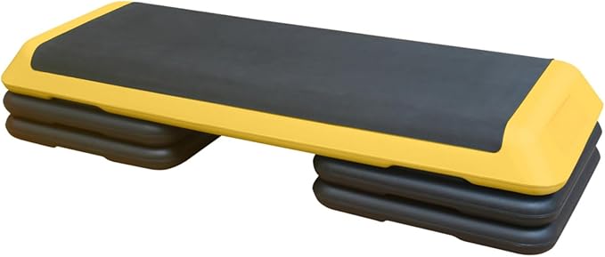 Modern Design Adjustable Aerobic Step Workout Step with 4 Risers Fitness & Exercise Platform Trainer for Home Gym