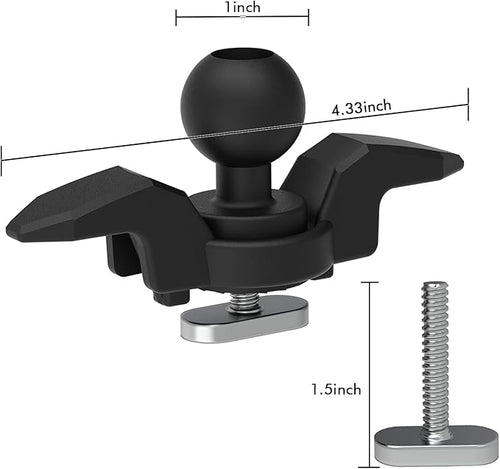 1007 Kayak Anchor Cleat Compatible with Kayak Track Light/Medium Duty Polymer Kayak Mount Track Kayak Low Profile Track Mount