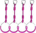 Ninja Ring Fitness Gymnastic Ring Climbing Bar Workout Outdoor Backyard Playground Training Equipment Play Set, Jungle Gym Fist Hanging Swing Monkey Bars Ninja Warrior Obstacle Course Trapeze Playsets