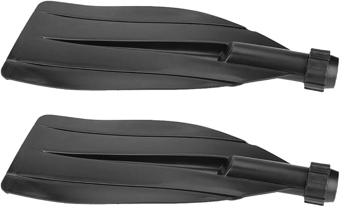 VBESTLIFE Paddle Blade, 1 Pair Kayak Canoe Paddle Blade Leaf Oar Replacement Part Kayak Accessories Black Kayak Paddle Replacement Blade
