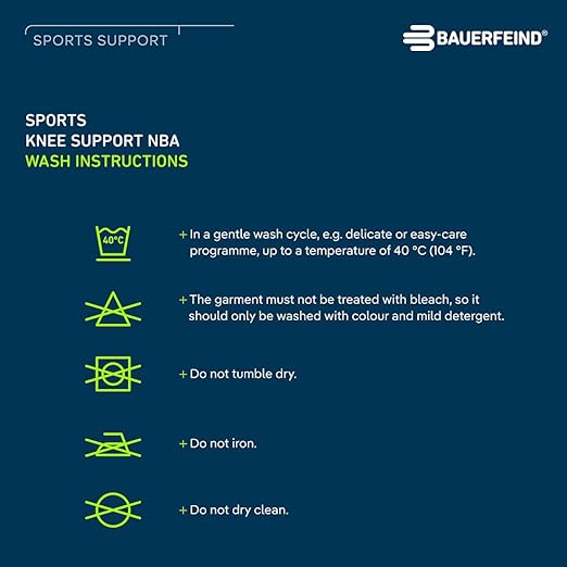 Bauerfeind Sports Knee Support NBA - Officially Licensed Basketball Knee Brace - Relief and Stabilization - Targeted Compression - Lightweight & Durable - Black, XX-Large