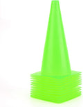 12 Inch Traffic Training Cones, Plastic Safety Parking Cones, Agility Field Marker Cones for Soccer Basketball Football Drills Training, Outdoor Sport Activity & Festive Events - 6 Colors