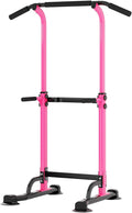 soges Power Tower Pull Up Bar Station, Free Standing Pull Up Rack Dip Station for Home Gym, Height Adjustable Home Strength Training Fitness Workout Equipment