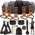 Resistance Bands with Handles, 175lb Exercise Bands for Working Out, Fitness Bands, Workout Bands with Door Anchor and Ankle Straps, Physical Therapy, Yoga, Strength Training Home Gym Equipment