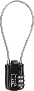 Wire Combination Lock Padlock, Wire Diameter 3/24", 8.3" Circumference, Suitable for Travel Luggage, Backpack, Cycling Helmet, Small Cabinet, Gym Cabinet, Suitcase