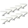 PATIKIL 5x3mm Kayak Paddle Snaps, 10 Pack Tent Pole Clips Steel V Shaped Single Pin Push Button Spring Clips Lock Tube Pole Clips for Camping Awning