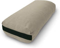 Bean Products Yoga Bolster - Made In The USA With Eco Friendly Materials - Round or Rectangular Support Cushions That Elevate Your Practice - Organic Hemp Cover