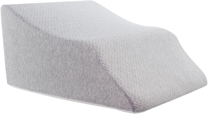 Lounge Doctor Elevating Leg Rest Wedge Pillow, Light Blue, Large