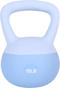 Leikefitness Soft Kettlebells,Steel Shot Filled Weights for Women and Men,Color Coded Anti Slip Soft Kettlebells,Home workout