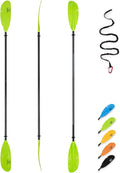 OCEANBROAD Adjustable Carbon Fishing Kayak Paddle - 94in/240cm-98in/250cm-102in/260cm Carbon Fiber Shaft with Paddle Leash