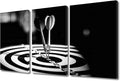 Canvas Wall Art Classical Sport Equipment Dart Hits the Bullseye Posters Prints Artwork Motivational Contemporary Home Decor Stretched Living Room Bedroom Home Office Decor Ready to Hang 24" Wx36 H
