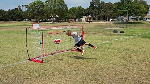 PowerNet Soccer Goal for Backyard, 6x4 / 8x4 FT Portable Soccer Net, Sports & Outdoors Training Equipment, 1 Goal & Zipper Storage Bag