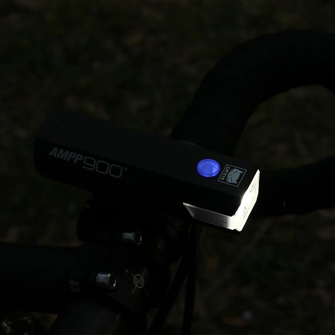 CATEYE AMPP USB Rechargeable Bike Light – High Visibility Super Bright OptiCube™ Headlight for Commuters, Road Cyclists & Mountain Bikers, Day & Night Riding Modes, IPX4 Waterproof, Tough & Durable