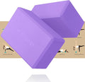 Trideer 9"x6"x3" Yoga Blocks, High Density EVA Foam Blocks 2 Pack, Supportive, Lightweight & Odor Resistant, Yoga Essentials and Accessories for Yogi & Yogini