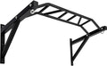 BESTHLS Wall Mounted Pull Up Bar and Dip Station, Heavy Duty Wall Mount Pull-up Chin Up Bar Multifunctional Home Gym Workout Indoor Exercise Equipment Support to 440 Lbs