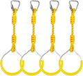 Ninja Ring Fitness Gymnastic Ring Climbing Bar Workout Outdoor Backyard Playground Training Equipment Play Set, Jungle Gym Fist Hanging Swing Monkey Bars Ninja Warrior Obstacle Course Trapeze Playsets