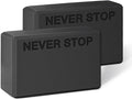 KEEP Yoga Block, High-Density EVA Foam 2 Pack Yoga Block with Non-Slip Textured Surface, Supportive, Lightweight - Ideal for Yoga, Pilates, and Stretching Exercises