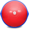 Bosu Balance Ball Exercise Trainer, Home Gym Equipment w/ Guided Workouts & Pump, 26", Blue - Inflatable Fitness Platform for Strength Training, Standing, Balancing, and Core Workout